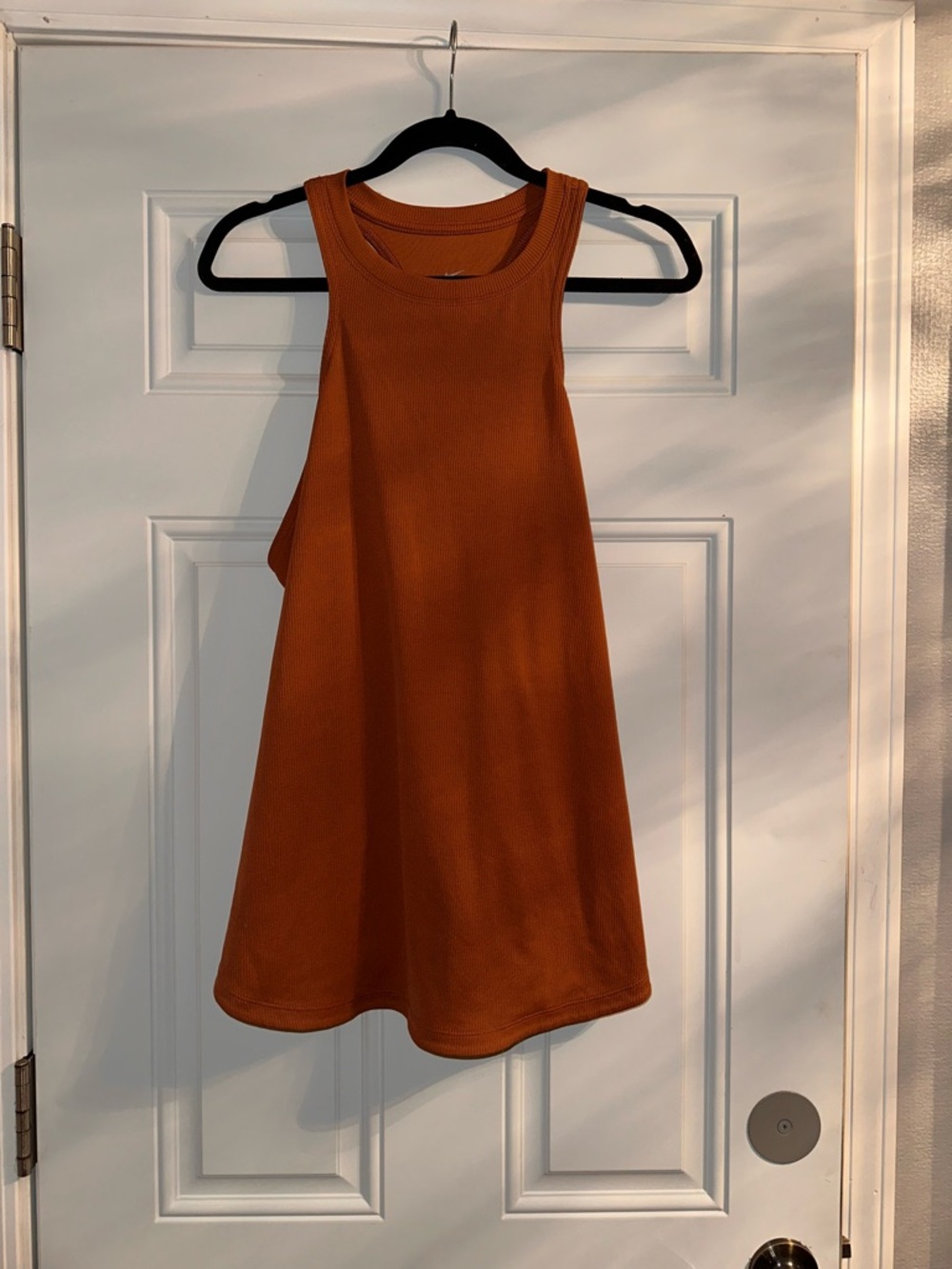 Rust Orange Women’s Sleeveless A-Line Tank Top